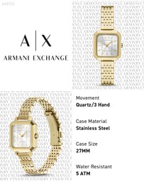 Armani Exchange - Gold Tone Analogue Watch