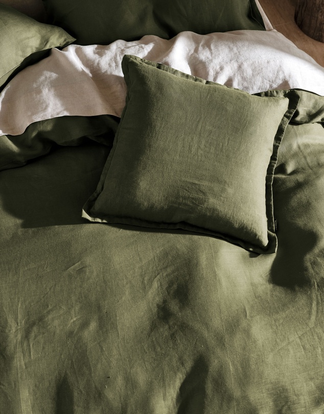 Linen House - Nimes Pure Linen Filled Cushion