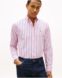 Tommy Hilfiger - TH Flex Regular Fit Stripe Poplin Shirt