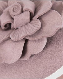 Max Alexander - Felt Dusty Pink Winter Pillbox Fascinator
