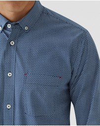 Oxford - Stratton Printed Cotton Shirt