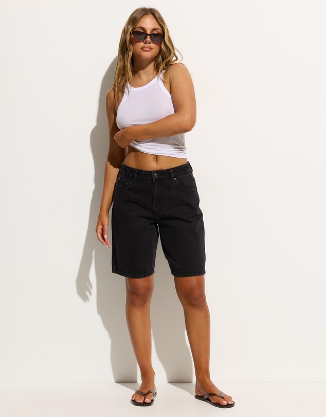 Dazie - Porto Low Rise Denim Jorts