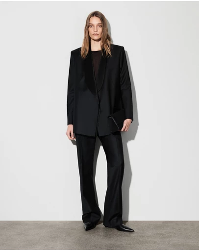 COS - Wool-Satin Tuxedo Blazer