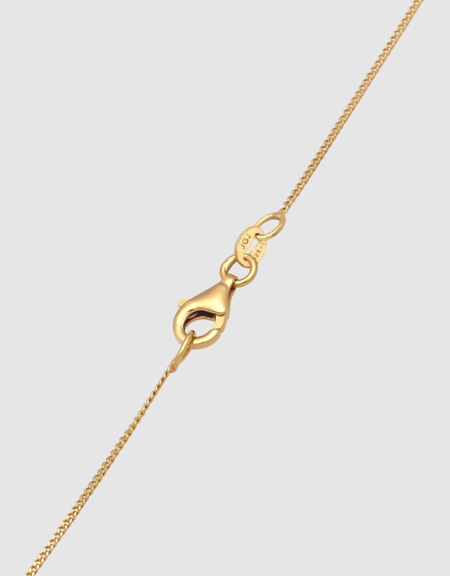 Elli Jewelry - Necklace Women Sunstone Orange 925 Sterling Silver Gold Plated