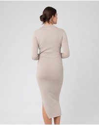 Ripe Maternity - Sammy Knit Polo Nursing Dress