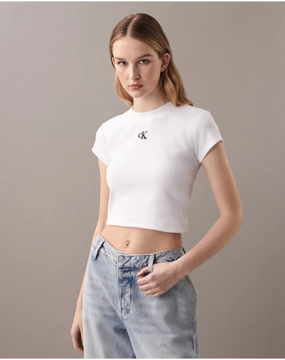Calvin Klein Jeans - Ribbed Baby Tee