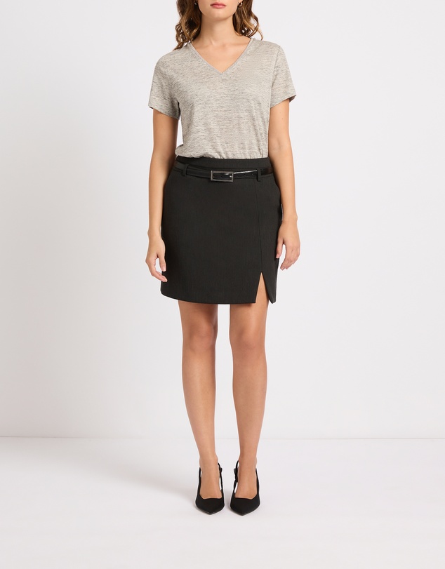 Marcs - Sam V Neck Linen Tee