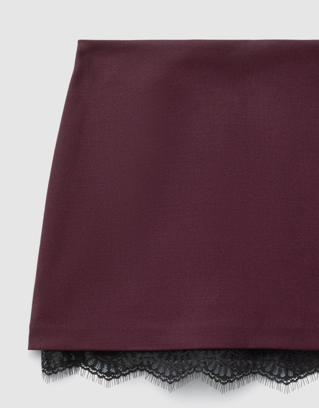 & Other Stories - Lace-Trim Mini Skirt