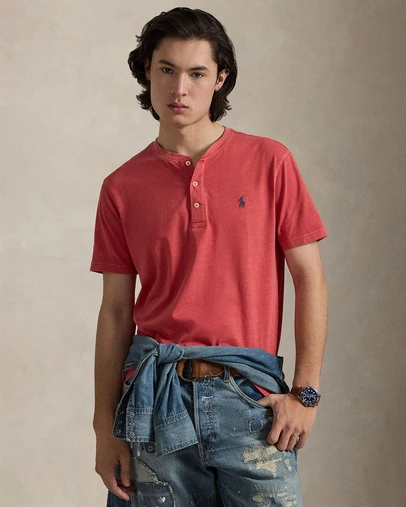 Polo Ralph Lauren - Slub Jersey Short-Sleeve Henley Shirt