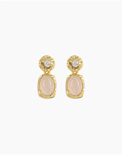 Bianc - Blossom Earrings Rose Quartz