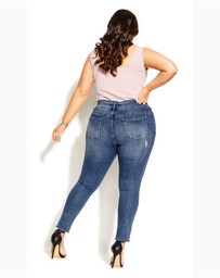 City Chic - Patched Apple Skinny Jean