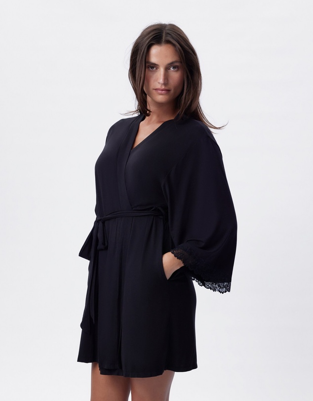 Bras N Things - Selene Short Wrap - Black
