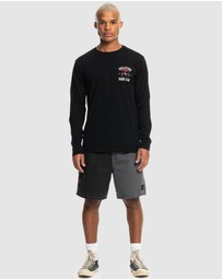 Quiksilver - Quiksilver X Stranger Things Mens Hell Fire Surf Club Long Sleeve T Shirt