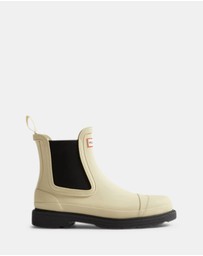 Hunter - Women's Chelsea Commando Boot Gravel/Black
