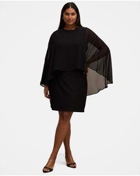 Forever New Curve - Irena Curve Sheer Cape Mini Dress