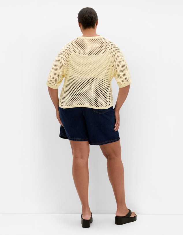 City Chic - Crochet Knit Top