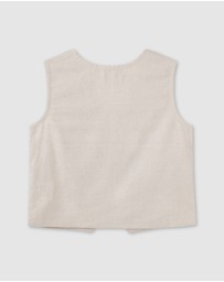 Designer Kidz - Finley Linen Vest