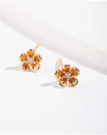 Lovisa - Gold Plated Sterling Silver Daisy Stud Earrings