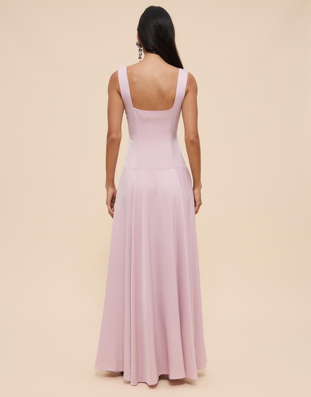 Revibe - Repaired CHANCERY Serena Drop Waist Square Neck Maxi Dress - AU 14