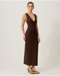 Tussah - V-Neck Knit Dress