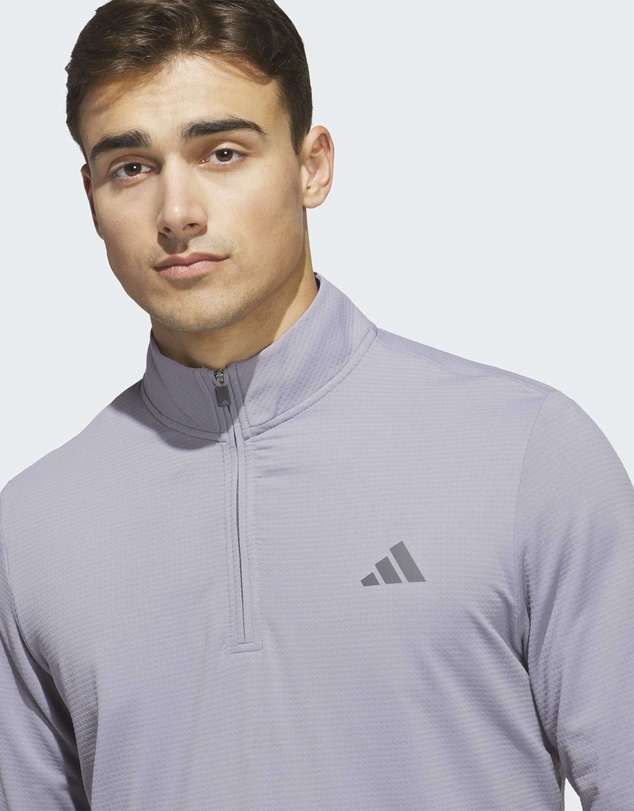 adidas Performance - PERFORMANCE TEXTURE QUARTER-ZIP SWEATSHIRT Mens