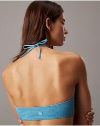 Calvin Klein - CK Monogram Texture Bralette Bikini Top