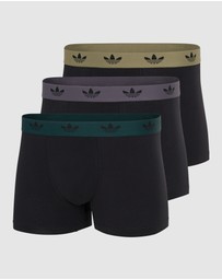 adidas Originals - 3 Pack Comfort Flex Cotton Trunk Underwear