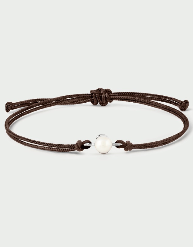 PDPAOLA - Pearl Orion Cord Silver Bracelet