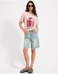 ONE TEASPOON - Cancun Boyfriend Tee - Stone