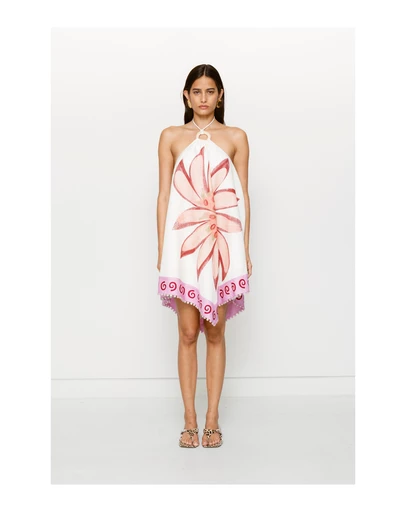The Wolf Gang - Dasia Asymmetric Dress - Cream Lotus