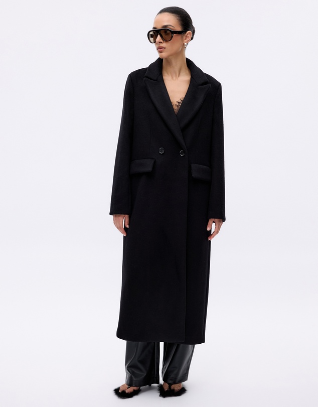 Minima Esenciales - Maren Brushed Wool Long Coat