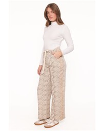 Petal & Pup - Fletcher Denim Racer Pants - Snake Print