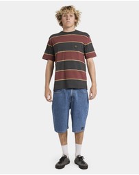 RVCA - Mens Dayshift Stripe T-Shirt