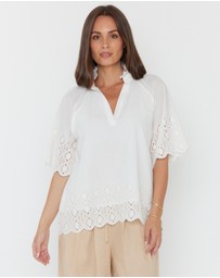 ALEXANDRA - Jolta Blouse White