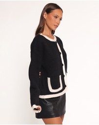 Petal & Pup - Orabelle Contrast Hem Cardigan - Black