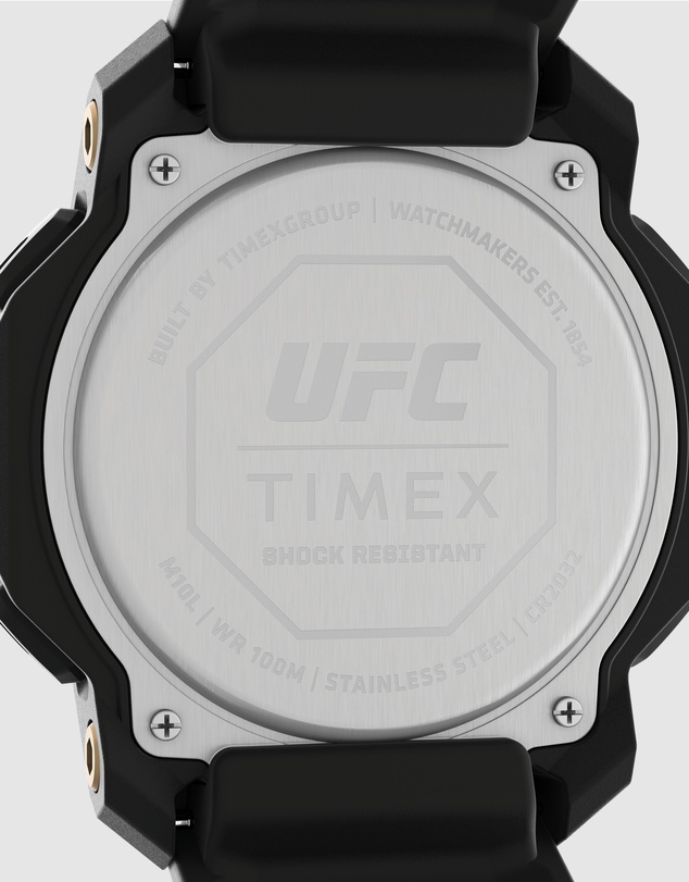 UFC - UFC Knockout Black Digital 48 mm Octagonal Dial with Black Strap