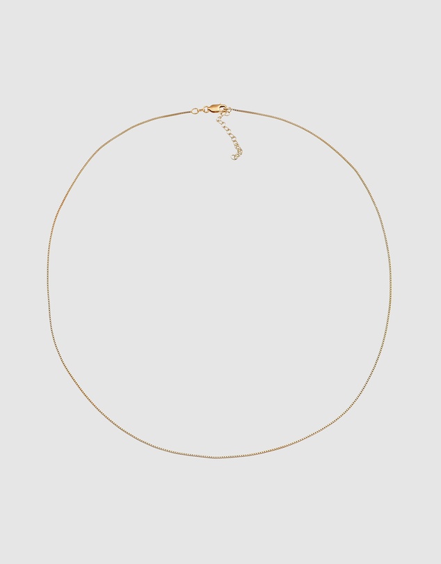 Kuzzoi - ICONIC EXCLUSIVE - Classic Box Chain Necklace in Gold-Plated 925 Sterling Silver
