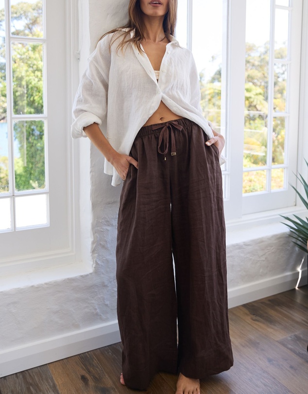 CAMIXA - Palazzo Linen Pants