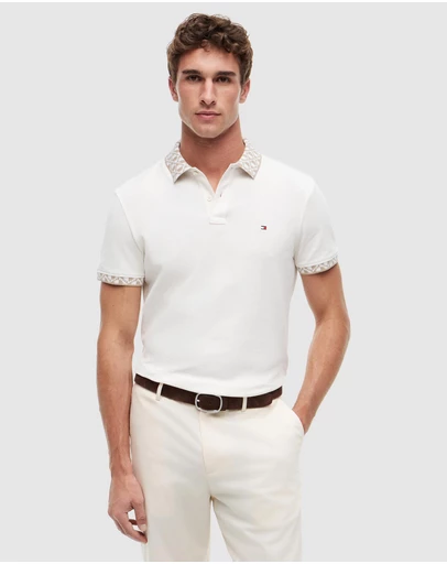 Tommy Hilfiger - Jacquard Collar Polo Shirt