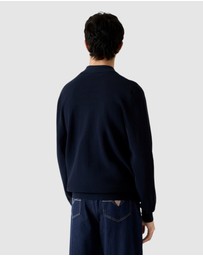GUESS - Polo Buttoned Tech Cardigan Sweater