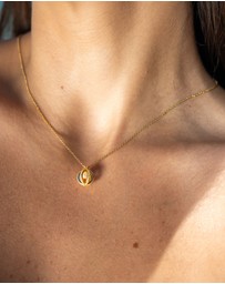 Georgini - Majesty Freshwater Pearl And Cubic Zirconia Pendant Gold