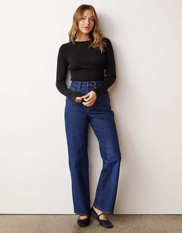 Atmos&Here - Naomi Crew Neck Knit Top
