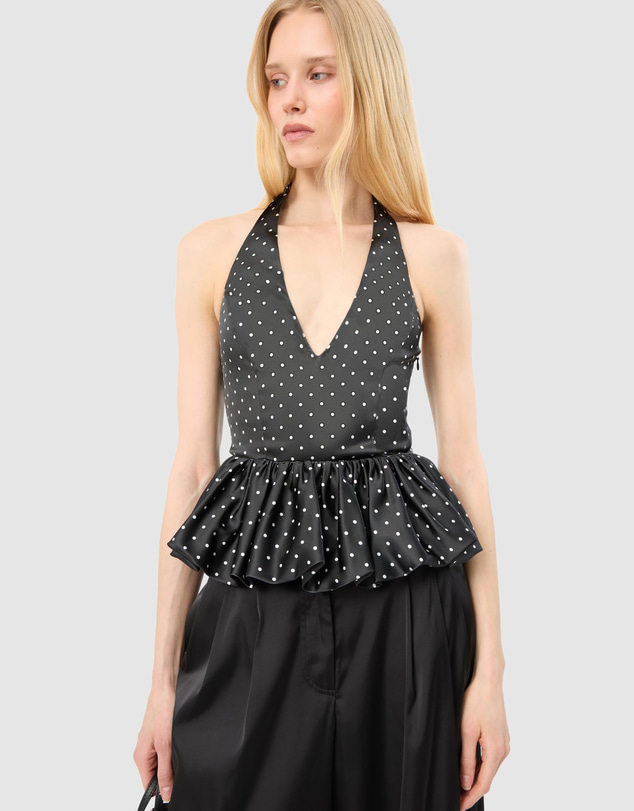 ROTATE - Satin Halterneck Top