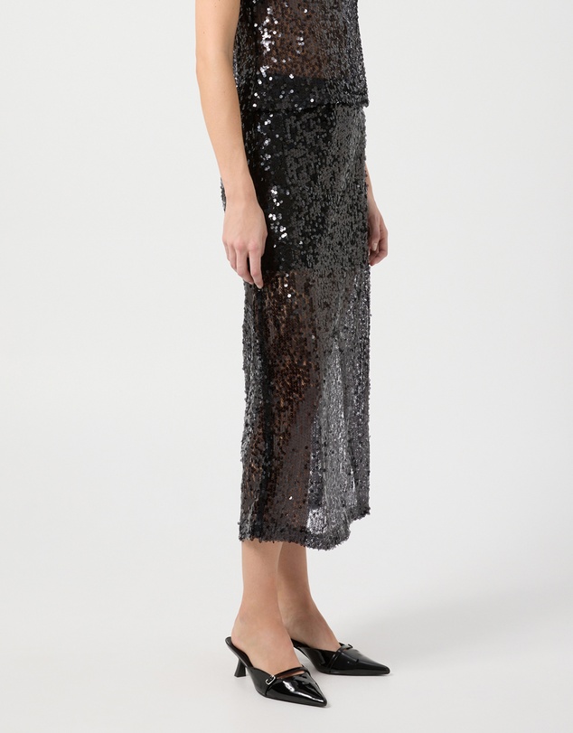 Third Form - Reflection Sequin Midi Skirt