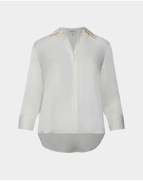Forcast - Hailee 3/4 Sleeve Satin Blouse