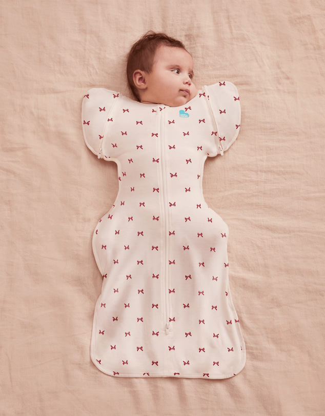 Love to Dream - Swaddle Up™ Transition Bag 1.0 TOG Stretch Cotton Bows Cream