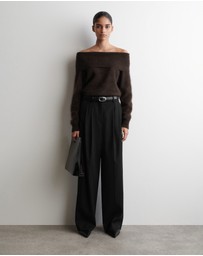 COS - Off-The-Shoulder Merino Wool Jumper