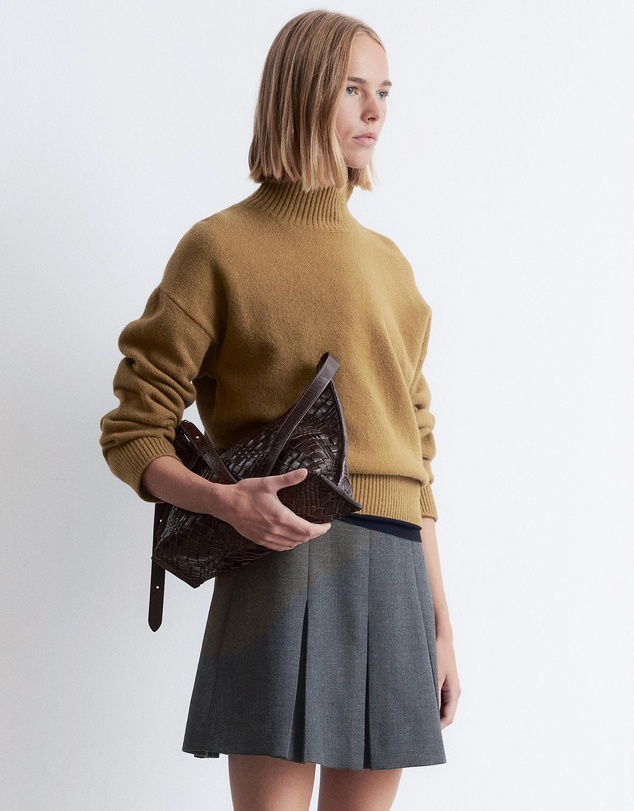 & Other Stories - Pleated Wool Mini Skirt