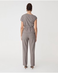 Forcast - Loretta Pleat Belted Top