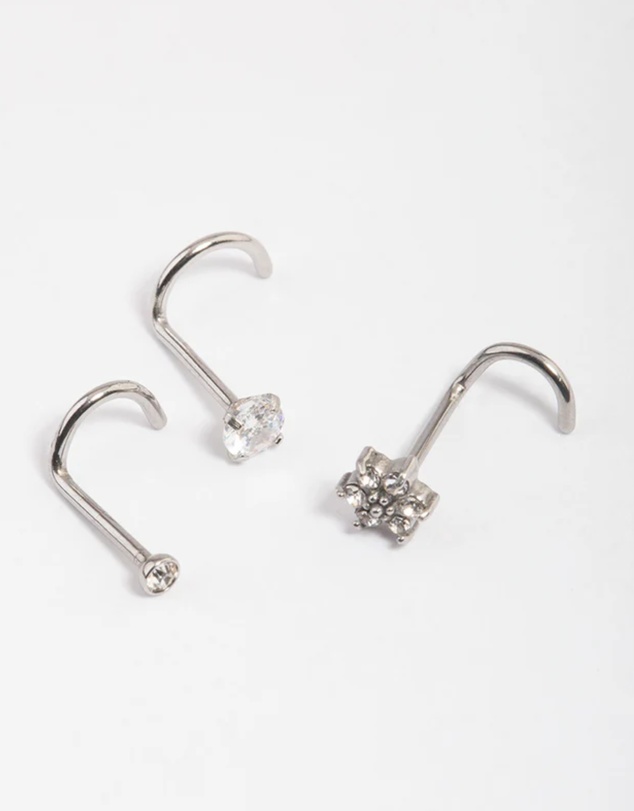 Lovisa - Surgical Steel Flower Nose Pack